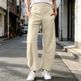 thumbnail image 4 of purcolt Womens Wide Leg Barrel Pants High Waisted Harem Pants Casual Breathable Travel Hiking Baggy Trousers with Pockets, 4 of 8