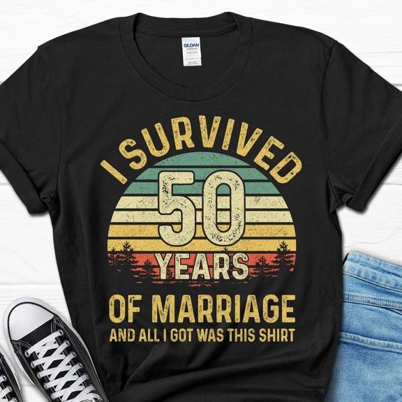 NEW/Funny 50th Wedding Anniversary Shirt, 50th Anniversary Funny Gift, Couples