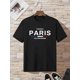 thumbnail image 1 of Camiseta de algodón París para niño, cuello redondo, manga corta, elástica, para verano | Regalo ideal para niños pequeños, 1 of 4