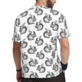 thumbnail image 2 of Rocae Black Squirrel for Men's Mesh Quick-Dry Short Sleeve Workout T-Shirt,Mens Crew Neck Tee Lightweight Soft Classic T Shirts 5X-Large, 2 of 9