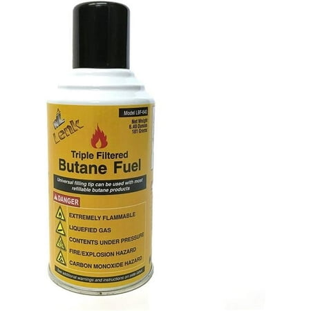 Wall Lenk WLKLBF640 6.40 oz Professional Grade Butane Fuel, 12 per Case