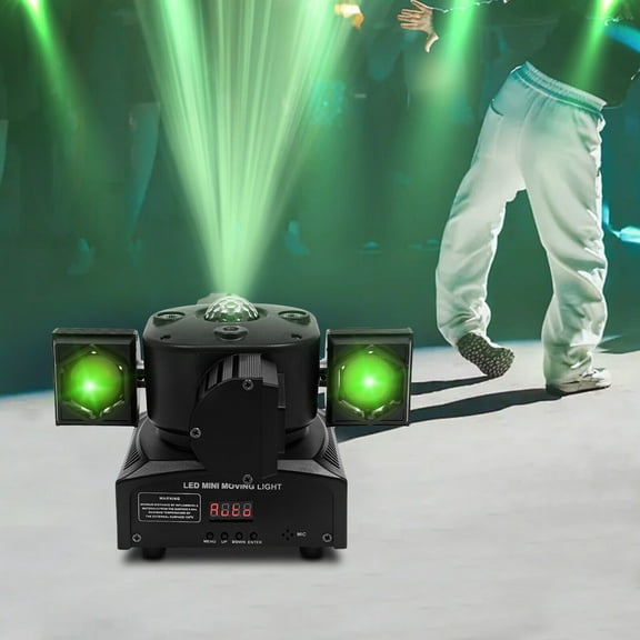 DJ Lights 4 Arm Bee Eye LED Beam Moving Head Laser Light DMX Stage Effects RGBW