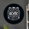 thumbnail image 3 of Chapa ACDC Metal Vintage Pintura Hierro Redonda Pared para El Y Bar 30x30cm, 3 of 9
