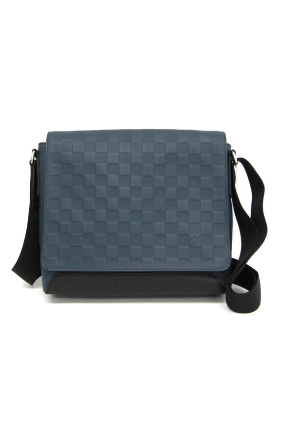 Pre-Owned Louis Vuitton Damier Infini District PM N41035 Men's Messenger Bag,Shoulder Bag Blue