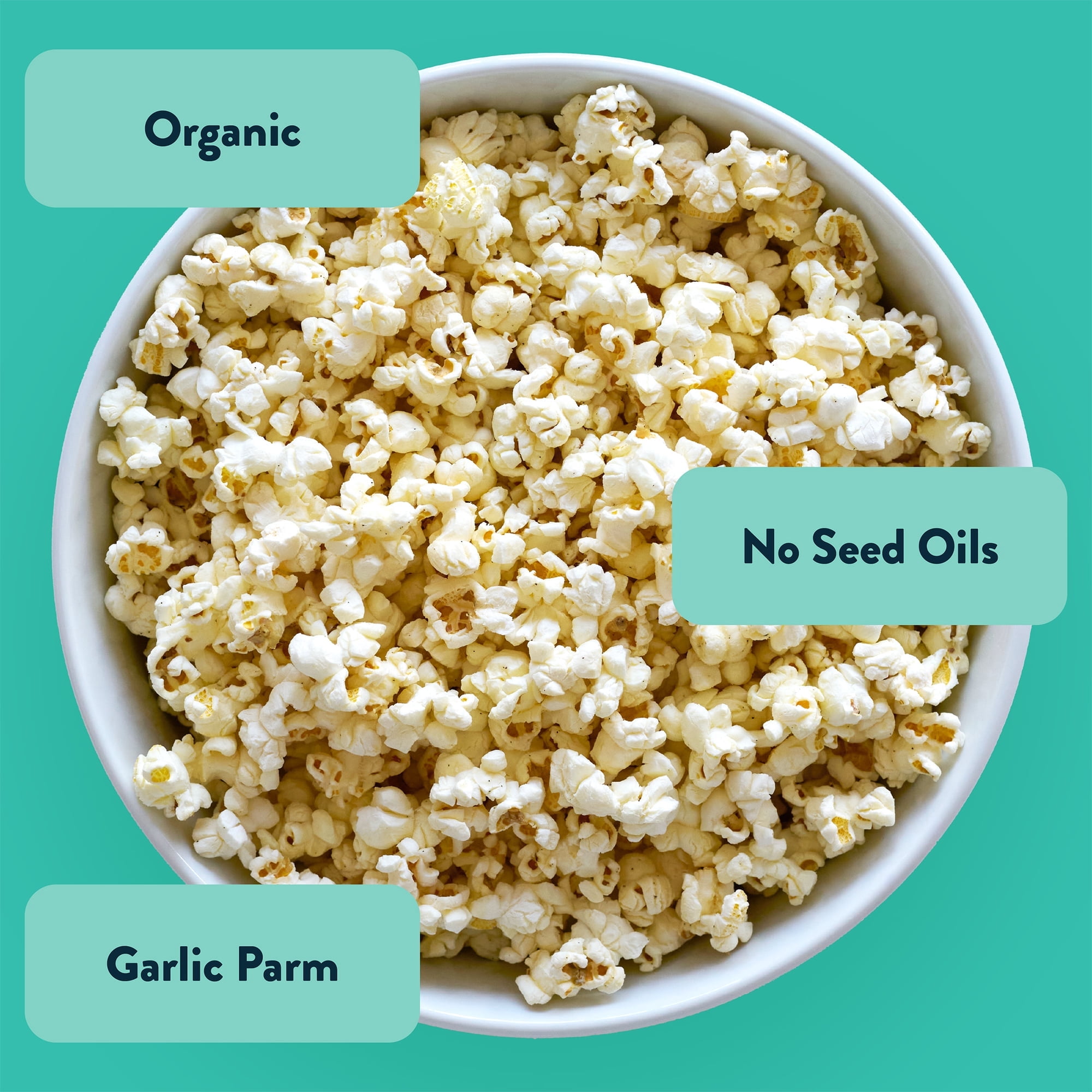 LesserEvil Garlic Parmesan Organic Popcorn, 4.6 Oz