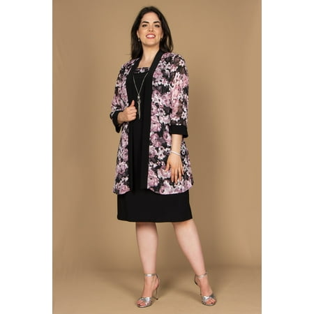 R&M Richards Short Plus Size Jacket Dress 7959W