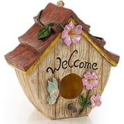 VP Home Rustic Welcome Decorative Hand-Painted Birdhouse