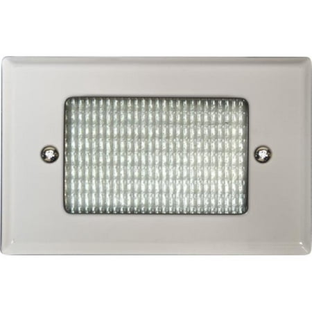 

Dabmar Lighting LV618-W Cast Aluminum Recessed Open Face Brick Step & Wall Light White - 1.95 x 4.83 x 3.10 in.