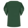 thumbnail image 4 of Birdeem Fashion Womens Summer Round-Neck Solid Short Sleeve Sexy Top Blouse, 4 of 8