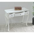 thumbnail image 3 of International Caravan Windsor Hand Carved Vanity Desk in Antique White, 3 of 4