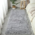 thumbnail image 4 of Home Decor Floor Protection Washable Imitation Wool Bedside Rugs Bedroom Mats Sofa Cushion Long Hair Carpet CAMEL 40X60CM, 4 of 8