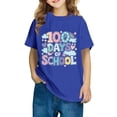thumbnail image 1 of Fiudx Camiseta para Niños, Suave Mezcla de Poliéster, Cuello Redondo Moderno, Manga Corta Cómoda, Uso Diario Informal, Moda para Niños y Niñas, Lavado a Mano., 1 of 6