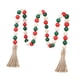 thumbnail image 4 of Guirnalda de cuentas de madera con borlas, guirnalda navideña, cuentas decorativas, cuentas de granja, adornos para colgar en la pared para Acción de, 4 of 9