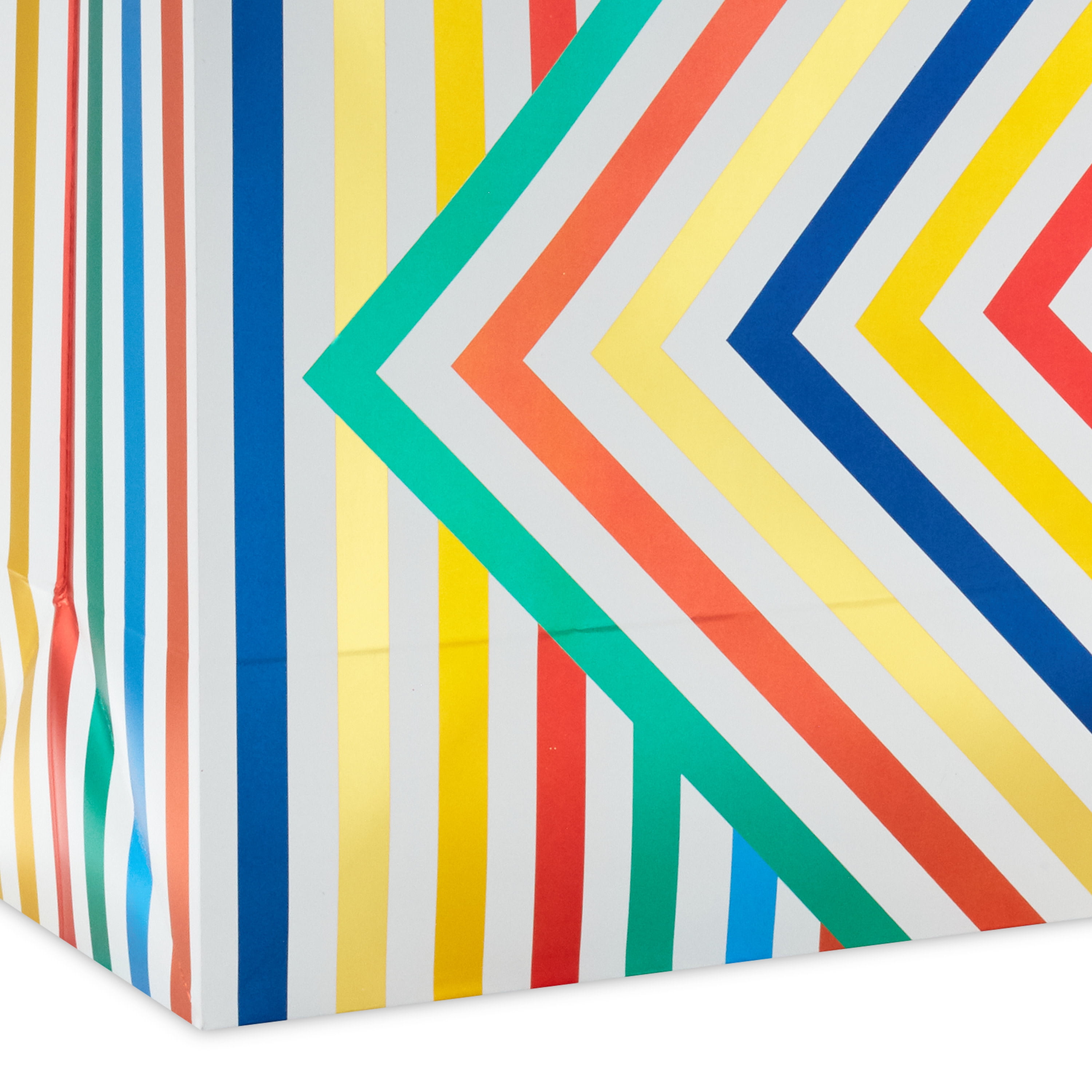 Hallmark Large Horizontal Gift Bag (Multicolor Lines)