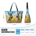 thumbnail image 4 of Pofeuu Funny Countryside Donkey Print Beach Bag,Waterproof Sandproof Beach Tote Bag, Large Capacity Foldable Beach Bags for Women, 4 of 7