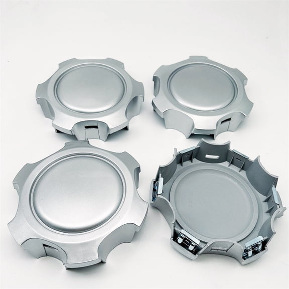 New 4PCS 136mm Silver Blank Hubcaps Car Truck Blank Wheel Hub Center Caps Fits for Tacoma Tundra 4Runner 6 Lugs 15” and 16” Rim Wheels