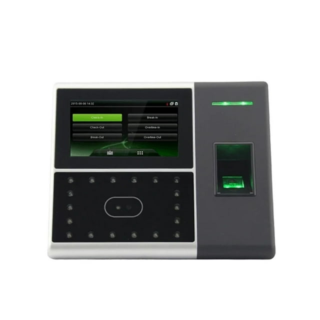 Time Clock,Biometric Recognition Time Attendance Terminal Fingerprint Access Control System Time Recorder Clock