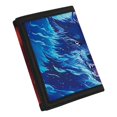 thumbnail image 2 of POLERO Polyester Children's Wallet with Portable Slim Kids Trifold Wallet for Sports, Blue Flame Wolf Art Trifold Card Wallet, 2 of 7