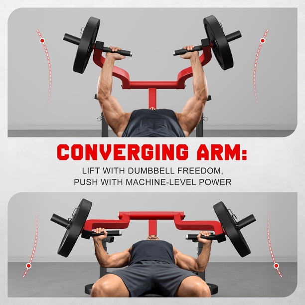 MITONOS Chest Press Machine,Weight Bench Press Machine with