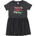 thumbnail image 3 of Inktastic Happy Mothers Day with Flowers Girls Toddler Dress, 3 of 5