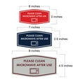 thumbnail image 5 of Signs ByLITA Fancy Please Clean Microwave After Use Vector Sign - Kitchen Signs | Durable Material | Cleaning Reminder | Easy Installation Sign (Red) - Medium, 5 of 7