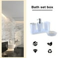 thumbnail image 4 of Naierhg 1 Set Hexagonal Bath Set Holders Stylish Eco-Friendly Bathroom Accessories Minimalistic Bath Set Holders Black, 4 of 8