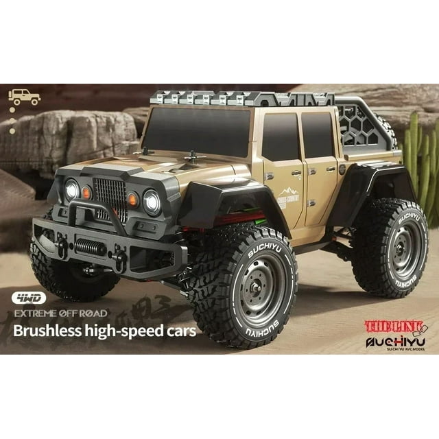 1: 16 Véhicule Tout-Terrain Delin Rétro Wrangler Électrique à Quatre Roues Motrices Véhicule Télécommandé Rc Haute Vitesse Modèle Jouet JIANGLANG