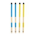 thumbnail image 1 of AURARMLET 4pcs Drum Brushes Kit Synthetic Material Assorted Color for Drum Performance and Musicians, 1 of 8