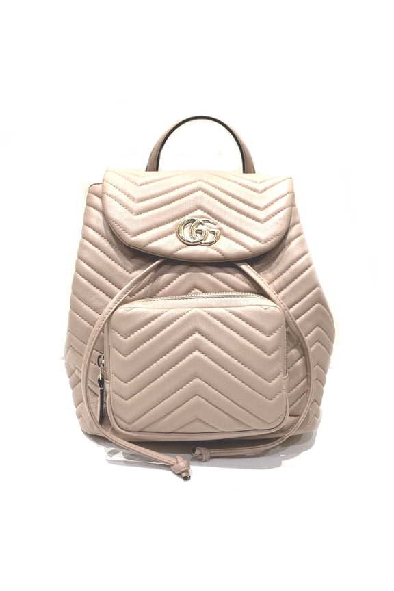 Pre-Owned Gucci GG Marmont Leather Backpack (861878)