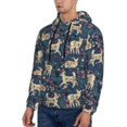 thumbnail image 2 of Hoodies for Men - Rustic Flower Cute Deer Long Sleeve Comfrt Men'S Fashion Hoodies & Sweatshirts, Sweatshirts for Men Hoodies Pullover Clothing Clothes with Pouch, 2 of 7