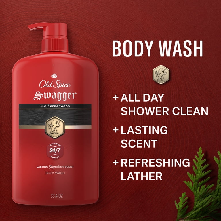 Old Spice, Body Wash for Men, 33.4 fl oz, Swagger Red Zone