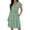 A_ Green, variant on PWPSG Womens Midi Dress Relaxed Fit Summer 2026 V Neck Flutter Sleeve Horizontal Stripe Plus Size Design with Practical Side Storage Pockets Blue S