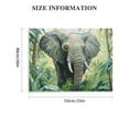 thumbnail image 2 of ZFLMY Elephant Jungle Painting Canvas Wall Art Print On Canvas, Home Decor for Living Room Bedroom Bathroom Office, Ready To Hang 20x16in, 2 of 6