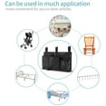 thumbnail image 3 of Bunk Bed Organizer, Bedside Caddy Hanging Bed Organizer Storage Bag 8 Pockets, for College Dorm Rooms Bed, Hospital Bed, Baby Bed Rails, 600D Oxford Cloth (Black), 3 of 6