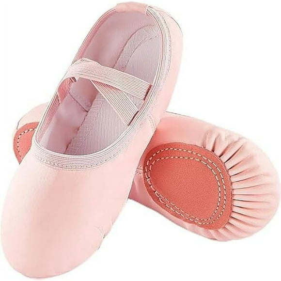 VINGT ANS Ballet Shoes for Girls Toddler Dance Slippers Soft Leather Ballerina Boys Shoes for Toddler/Little Kid/Big Kid/Women