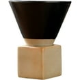 thumbnail image 1 of HUGFEGWE Coarse Pottery Coffee Mug with Base, 200ml/6.7oz Creative Triangular Cone Shape Porcelain Mug, Personalized Small Water Espresso Cups Novelty Stoneware Funnel Coffee Tea Cup Set CA919-155148, 1 of 9