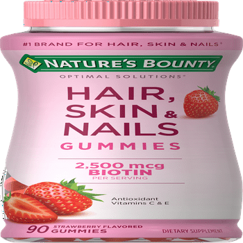 Nature's Bounty Hair Skin and Nail s With Biotin, Gummies, 90 Ct