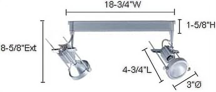 Jesco Lighting HMH902P20391B 39W H-3 Wire Single Circuit Track System, Black