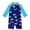 Dinosaurs, variant on Toddler Boy Swimsuit 0-3 Years, UPF 50+ Sun Protection Baby Swim Suit, Zipper Closure Ideal for Swimming & Beach Activities