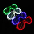 thumbnail image 4 of HEVIRGO EL Wire Light up Flashing Shutter Glasses Shades Eyewear Toy Party Concert Props, 4 of 10