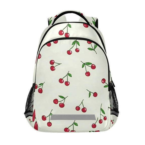 ALAZA Red Cherries Backpack Elementary School Bag Bookbag Travel Rucksack