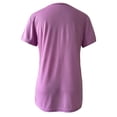 thumbnail image 5 of Puntoco moda mujer impresión cuello en V camiseta manga corta Casual camiseta tops blusa Puntoco Puntoco-4832, 5 of 5