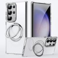 thumbnail image 1 of Phone Case For Samsung Galaxy S24 S23 S22 + Plus Ultra Magnetic Adsorption With Magsafe With Stand Holder Magnetic Full Body Protective Solid Colored, 1 of 5