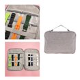 thumbnail image 4 of Correa de reloj portátil Bolsa de almacenamiento Correa de reloj Estuche de transporte de viaje Bolsa de nylon Gris Dual Jinwen Reloj Bolsas de almacenamiento de correa, 4 of 8