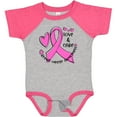 thumbnail image 3 of Inktastic Love, Care, Cure Breast Cancer Awareness Pink Ribbon Boys or Girls Baby Bodysuit, 3 of 5