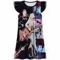 thumbnail image 4 of Taylorswift Pajamas Princess Casual Dress Ruffled Sleeve Dress-week, 4 of 4