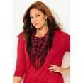 thumbnail image 4 of Catherines Women's Plus Size Petite Impossibly Soft Tunic & Scarf Duet, 4 of 6