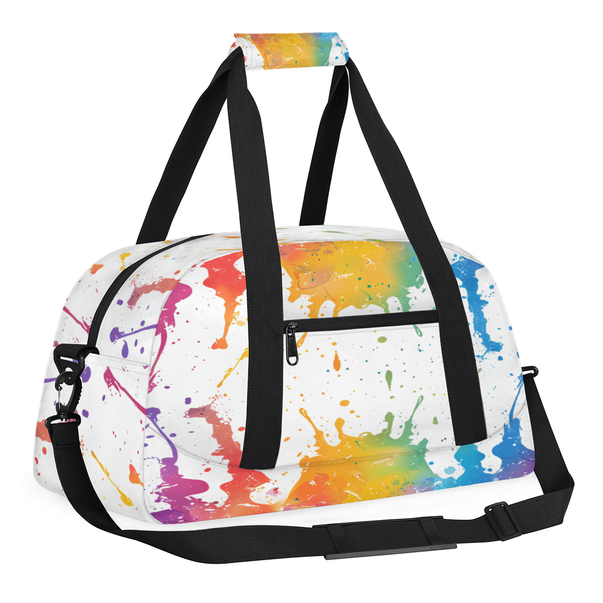Herdesigns Graffiti Sports Duffle Bag for Women & Men, Watercolor Gym Bag Dance Bag Overnight Bag Carry On Weekender Travel Bag
