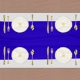 thumbnail image 3 of 2 Piezas de Caminos de Mesa de Chifón Azul Zafiro 27.5" x 118" Camino de Mesa Ligero y Elegante Camino de Mesa Romántico y Transparente, 3 of 7