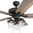 thumbnail image 2 of Prominence Home 50805-35 Briarcrest Farmhouse 52-Inch Aged Bronze Indoor Ceiling Fan, Multi-Arm LED Lighting with Barnwood/Tumbleweed Blades and bluetooth capable remote, 2 of 7